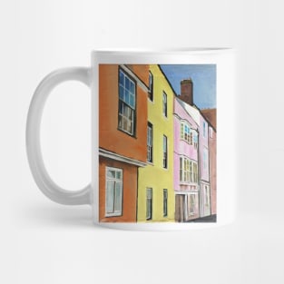 Oxford, Pastel Coloured Houses Mug